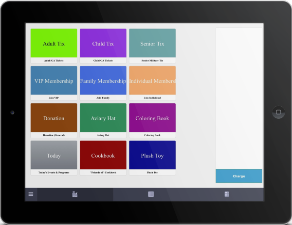 New Sales Station features include custom button sizes and colors