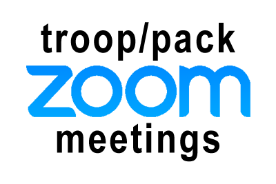Troop/Pack meetings with ZOOM