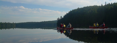 Canoeing on Ottlerslide Lake